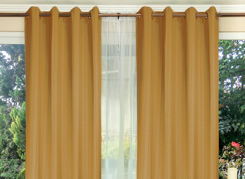 Combo Cortinas y Velo Rústico Emilia - Marca Doral - BUALE