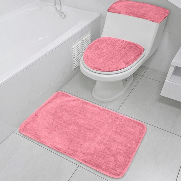 Set de Baño 3 Piezas Rosado | Hogar - BUALE
