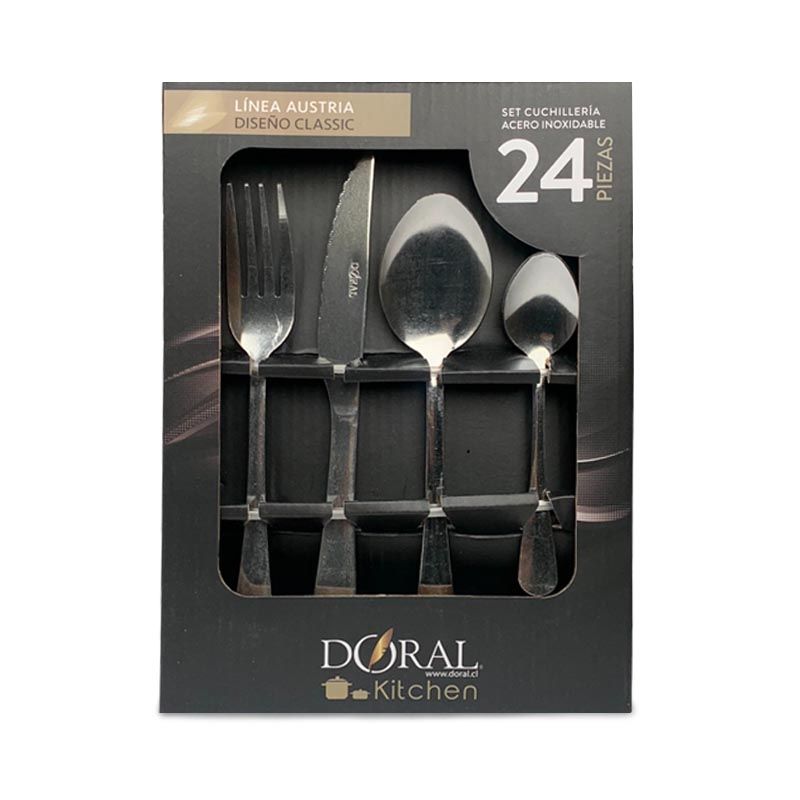 Set de Cuchilleria 24 Piezas 1.5mm Austria Classic - Doral |BUALE