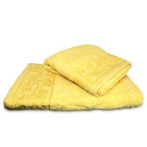 Juego de 2 Toallas Bordadas Luxor Amarillo - Doral