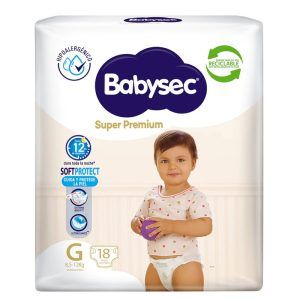 Pañal Super Premium G 18 und - Babysec