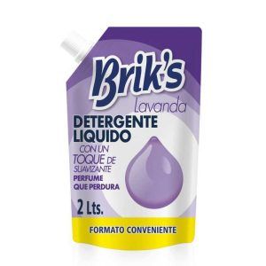 Detergente Líquido de Ropa Doypack 2 lt / Lavanda - Briks