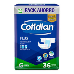 Pañal Adulto Plus Talla G / 36 Unidades- Cotidian