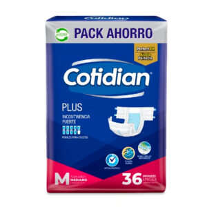 Pañal Adulto Plus Talla M / 36 Unidades- Cotidian