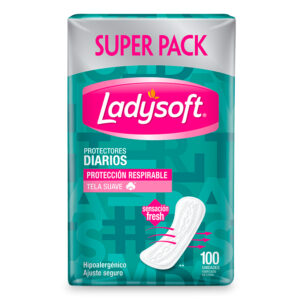 Protectores Diarios Clásico Tela Suave 100 und - Ladysoft