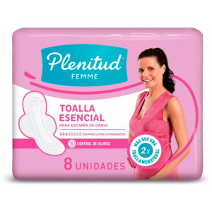 Toallas Esencial Larga con Alas 8 und / Plenitud Femme