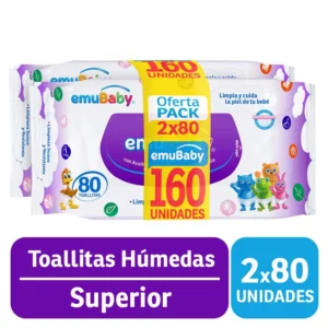 Toallas Húmedas Sin Tapa 160 und - Emu Wipes