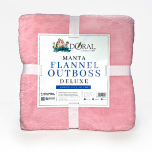 Manta Flannel Outboss Deluxe / Rosado - Doral