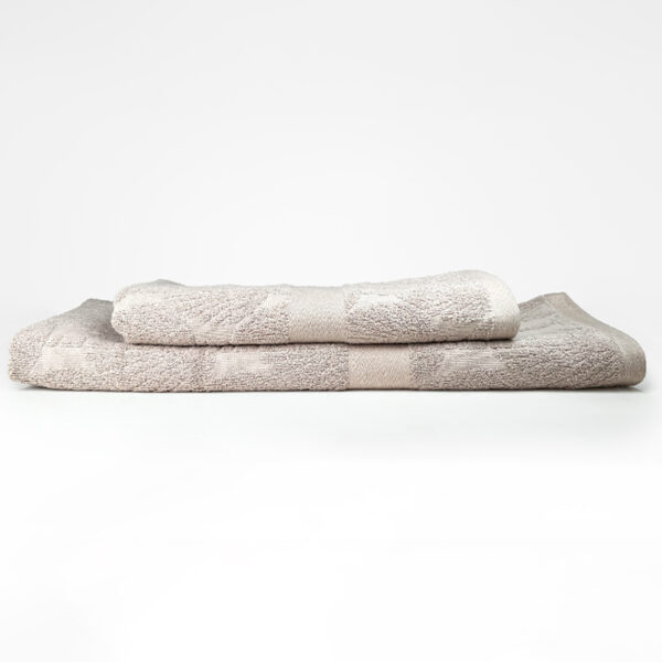 Juego de 2 Toallas Jacquard Premium / Taupe - Doral
