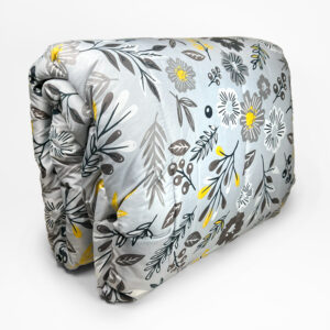 Plumón Estampado 2.5 plazas / Flores Grises - Key Home