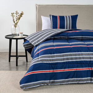 Plumón Estampado 1.5 Plazas / Marino - American Family by Cannon