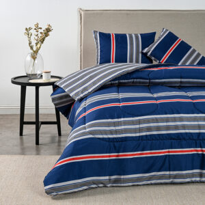 Plumón Estampado 2 Plazas / Marino - American Family by Cannon