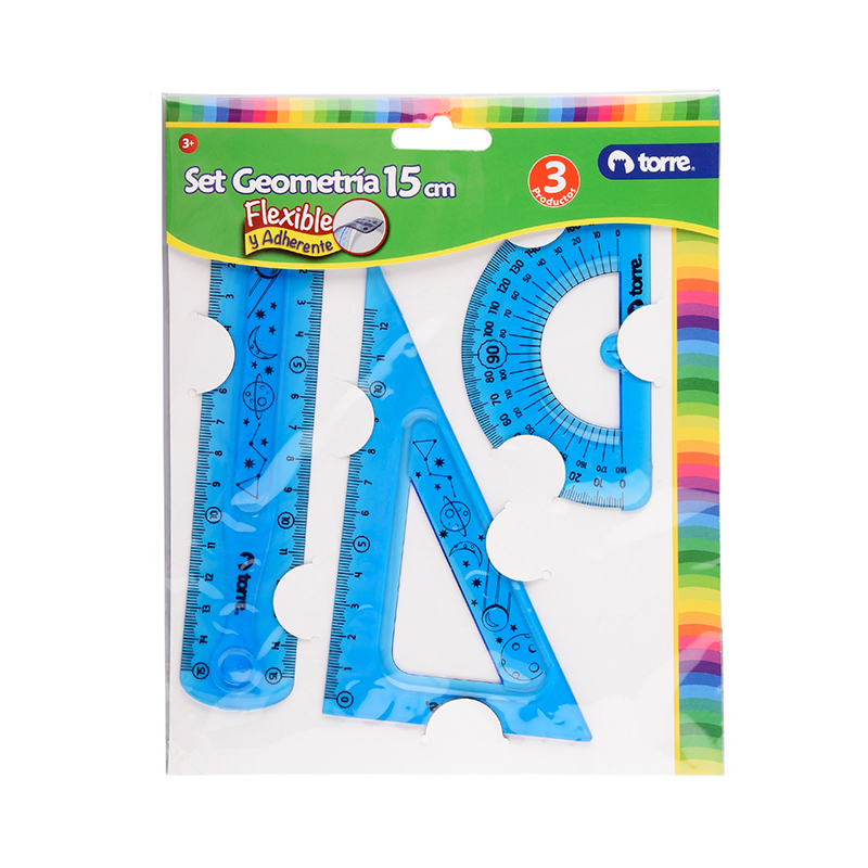 Set Geometría Flex 3 Piezas / Azul – Torre